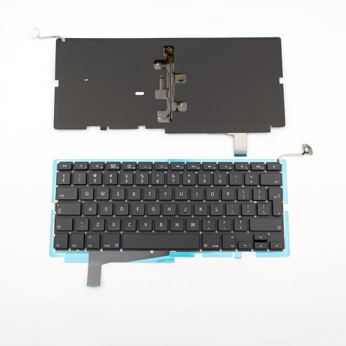 Tastatura Apple MacBook Pro A1286 from 2008, Neagra, Fara Rama, Cu iluminare, Type 2, UK