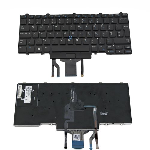 Πληκτρολόγιο Dell Latitude E5450 E7450 E5470 E7470, Μαύρο με Backlit, Τυπε 2, UK