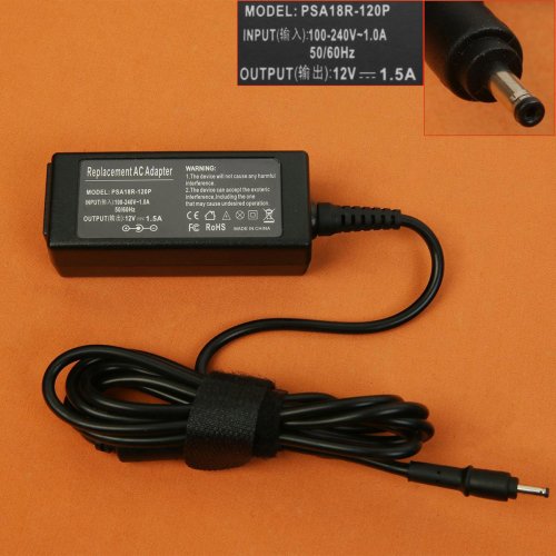 Φορτιστές Laptop Acer / Dell - 12V / 1.5A / 18W - (3.0x1.0) - Αντικατάσταση