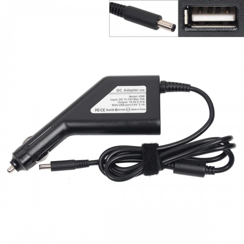 Φορτιστής αυτοκινήτου Dell 19.5V 45W 2.31A (4.5x3.0) (Desk Type) + USB Charger