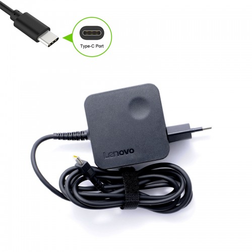 Γνήσιος φορτιστής φορητού υπολογιστή Lenovo Yoga 910-13IKB USB (Type-C) Wall Plug 20V/2.25A/45W