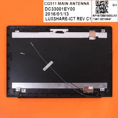 LCD Back cover Lenovo Ideapad 510-15ISK 510-IKB - Μαύρος