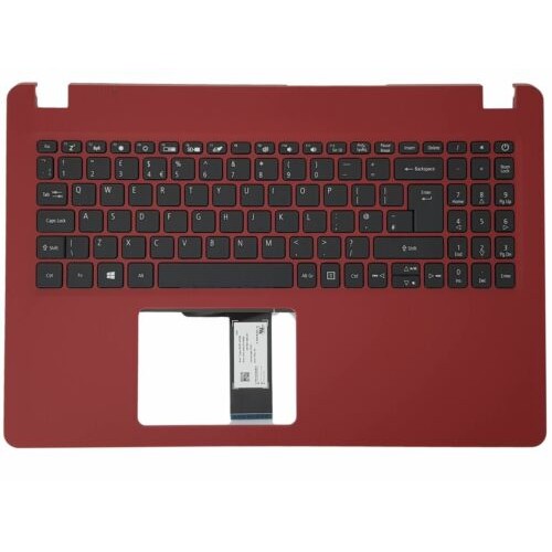 Cover C με Πληκτρολόγιο Acer Aspire A315-21 - το κόκκινο με Μαύρο Πληκτρολόγιο