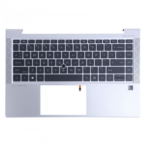 Upper Cover Palmrest με πληκτρολόγιο HP EliteBook 840 G7 G8 - Ασήμι