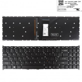 Tastatura Acer Swift SF315-51 SF315-52 SF315-41, Neagra, Fara Rama, Cu iluminare, US/UK