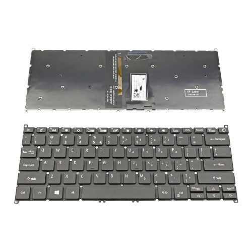 Tastatura Acer Swift 3 SF314-54 SF314-54G SF314-54G-52L8 SF314-56G, Neagra, Fara Rama, Cu iluminare, Compatibila, US/UK