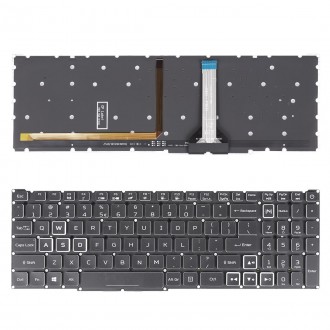 Tastatura Acer Aspire Nitro AN515-57 AN515-45, Neagra, Fara Rama, Cu iluminare RGB, US/UK