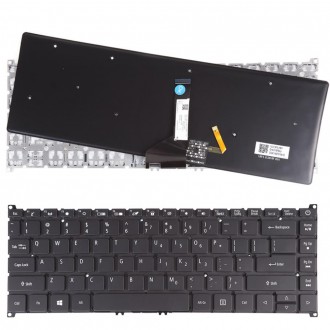 Tastatura Acer Swift 5 SF515-51 SF515-51T N18P2, Neagra, Fara Rama, Cu iluminare US/UK