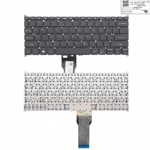 Tastatura Acer Spin SP513-52 SP513-53 SP513-53N SP314-51, Neagra, Fara Rama, US/UK