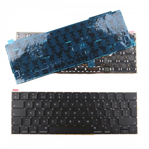 Tastatura Apple MacBook Pro A1989 A1990, Neagra, Fara Rama, Cu iluminare, UK