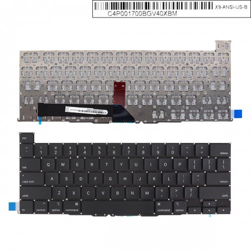 Πληκτρολόγιο Apple MacBook Pro A2141, Μαύρο,Για μοντέλα με Backlit, US