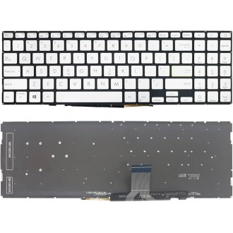 Πληκτρολόγιο Asus X521FA X521FL X521EA X521EQ X521UA, Ασήμι, US, Backlit