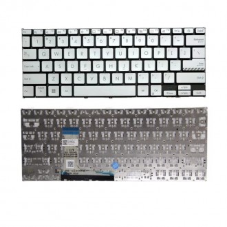 Πληκτρολόγιο Asus VivoBook X1402ZA X1403Z M1402 D1402 F1402, Ασήμι, US/UK