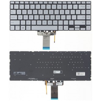 Πληκτρολόγιο Asus VivoBook S14 S433EA S433EQ S433FL S433FA S433JQ X421, Ασήμι με Backlit, US/UK