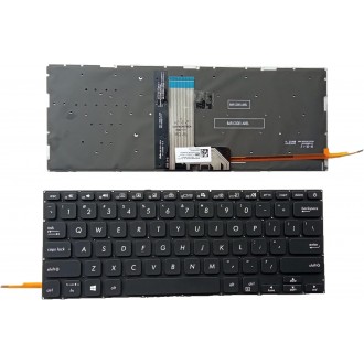 Tastatura Asus VivoBook 14 X415 X415J X415JA, Negru, Fara Rama, US/UK, Backlit