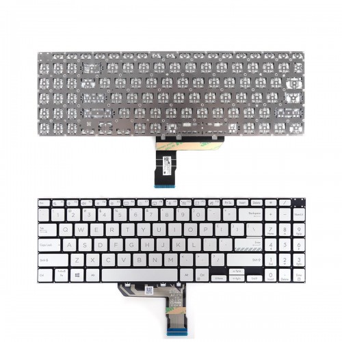 Tastatura Asus VivoBook K3500 K3500P X3500 X3500PH, Argintie, Fara Rama, US, Backlit