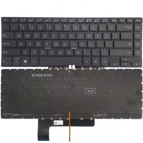 Tastatura Asus ProArt StudioBook W700 W700G, Gri, Fara Rama, US/UK, Backlit