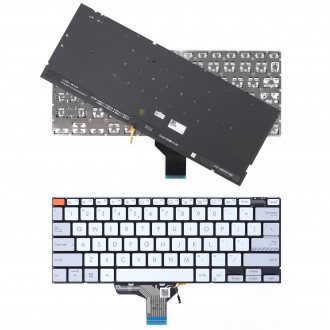 Πληκτρολόγιο Asus VivoBook Pro 14X N7401, Λευκό, US/UK, Backlit