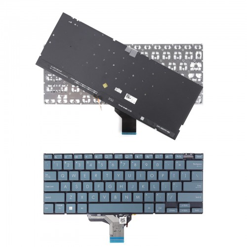 Tastatura Asus VivoBook Pro 14X N7401, Gri, Fara Rama, US/UK, Backlit
