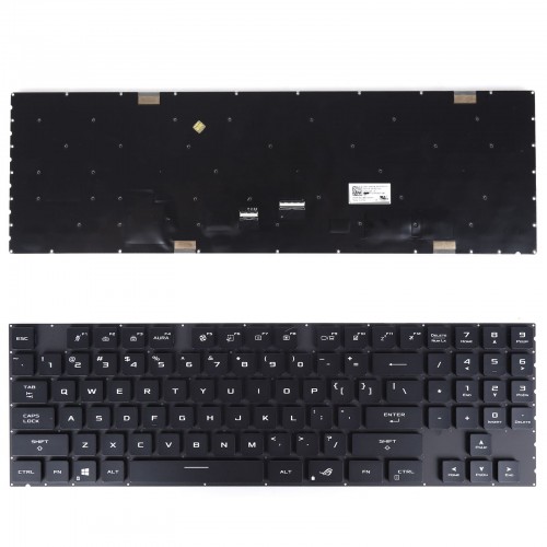 Tastatura Asus ROG Zephyrus S17 GX703 GX703HS, Negru, Fara Rama, US/UK, RGB Backlit