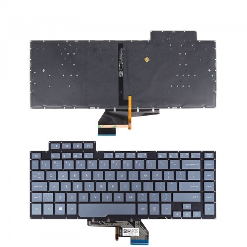 Клавиатура за лаптоп Asus ProArt StudioBook W500G5T Сива Без Рамка С Малък Ентър, с Подсветка