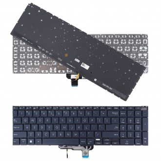 Tastatura Asus ZenBook Pro 17 UM6702 UM6702R, Gri, Fara Rama, US/UK, Backlit