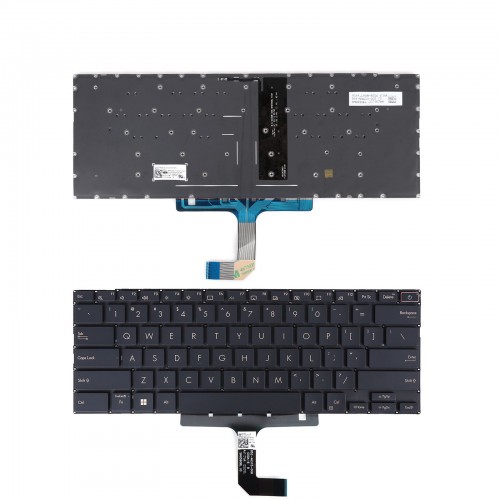 Tastatura Asus ZenBook S UX393 UX393J UX393JA, Negru, Fara Rama, US/UK, Backlit
