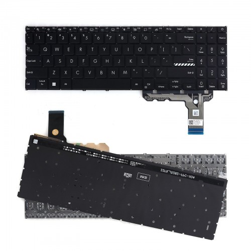 Πληκτρολόγιο Asus Vivobook K3604 K3605 K3504 M3504 S3504 E1504, Μαύρος, US/UK, Backlit