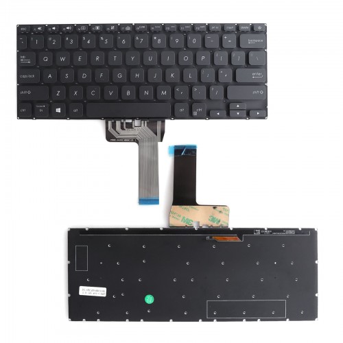 Tastatura Asus VivoBook X412 X412DA X412F X412FA, Negru, Fara Rama, US/UK, Backlit