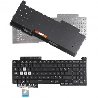 Tastatura Asus ROG 5R Plus G713 G713Q G713QE G713QM, Neagra, Fara Rama, Cu RGB iluminare, US