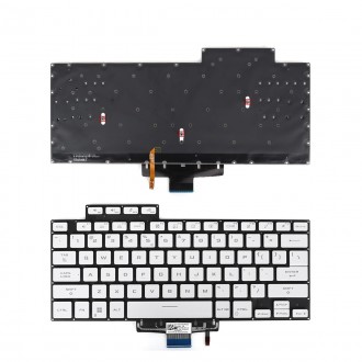 Tastatura Asus Zephyrus GA503 GA503Q GA503QR, Alb, Fara Rama, US, Backlit