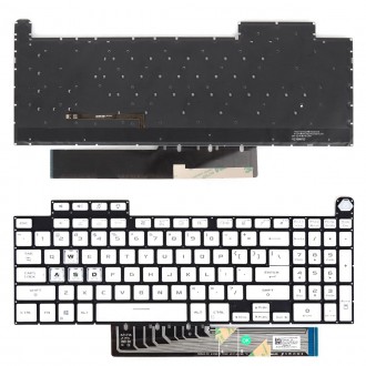 Πληκτρολόγιο Asus TUF Gaming FX507 FX507Z FA507 FA507R, Λευκό με Backlit, US