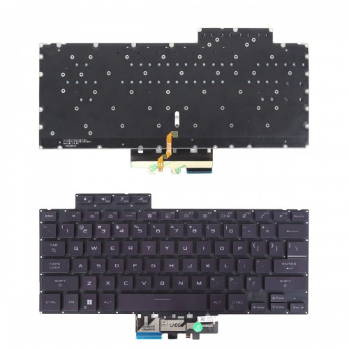 Tastatura Asus ROG G14 GA402 GA402R GA402RJ, Violet, Fara Rama, cu iluminare US/UK