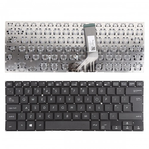 Πληκτρολόγιο Asus S4100 S4100U S4100UQ S4100UN X411SC X411UV, Μαύρο, UK