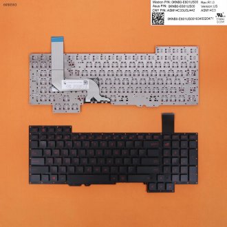 Tastatura Asus G751 G751j G751jl G751jm G751jt G751jy, Neagra, Fara Rama, Originala, US (+BG Print)