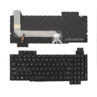Πληκτρολόγιο Asus ROG Strix GL503GE GL703GM, Μαύρο με Backlit RGB, Original, US