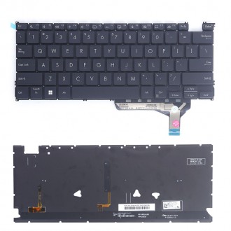 Πληκτρολόγιο Asus ZenBook 14 OLED UX3402 UX3402Z UX3402ZA, Μαύρο με Backlit, US