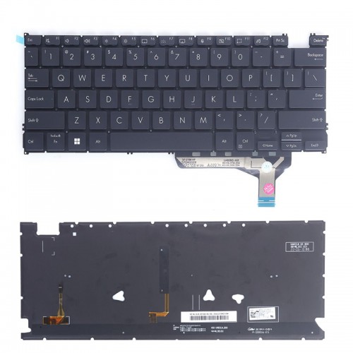 Tastatura Asus Zenbook 14 OLED UX3402 UX3402Z UX3402ZA, Neagra, Fara Rama, Cu iluminare, US
