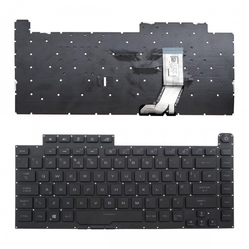 Tastatura Asus ROG Strix G512 G531 G531GT G531GU G531GD, Neagra, Fara Rama, Cu iluminare, US
