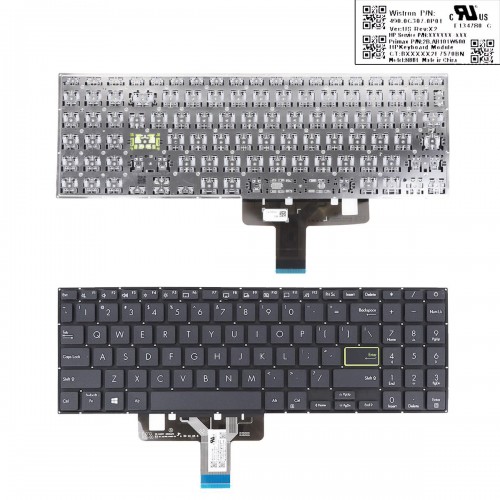Πληκτρολόγιο Asus X521FA X521FL X521EA X521EQ X521UA, Μαύρο, US