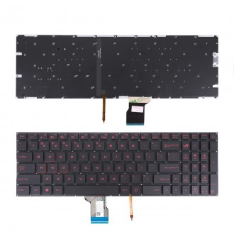 Tastatura Asus GL502 GL502V, Neagra, Fara Rama, Cu iluminare, Originala, US