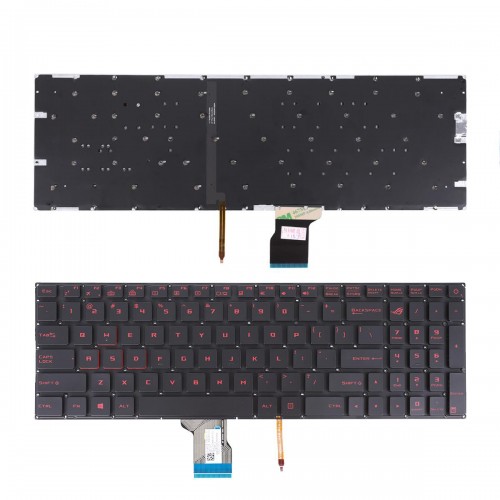 Tastatura Asus GL502 GL502V, Neagra, Fara Rama, Cu iluminare, Originala, US