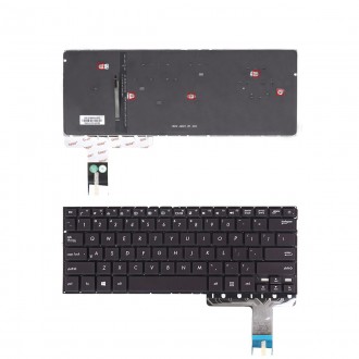 Πληκτρολόγιο Asus ZenBook UX330C UX330CA UX330CAK, Μαύρος, US, Backlit - Έκδοση 1