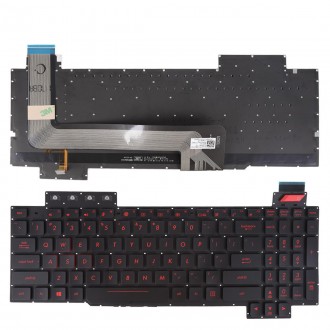 Πληκτρολόγιο Asus ROG Strix GL503VS FX503VM, Μαύρο,Imprimare rosie με Backlit, Original, US
