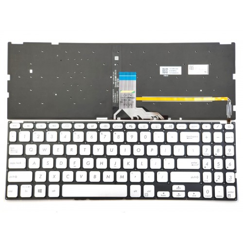 Πληκτρολόγιο Asus X515 X515DA X515EA, Ασήμι, US, Backlit