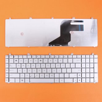 Tastatura Asus N75 Silver US/UK, Neagra, US/UK