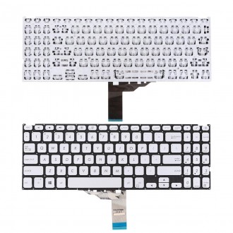 Πληκτρολόγιο Asus VivoBook X512 X512FA X512DA X512UA, Ασήμι, US