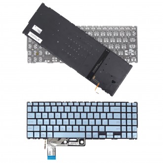 Πληκτρολόγιο Asus ZenBook UX533 UX533F UX533FD UX533FN, Ασήμι με Backlit, US