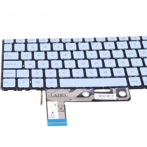 Πληκτρολόγιο Asus ZenBook UX533 UX533F UX533FD UX533FN, Ασήμι με Backlit, US