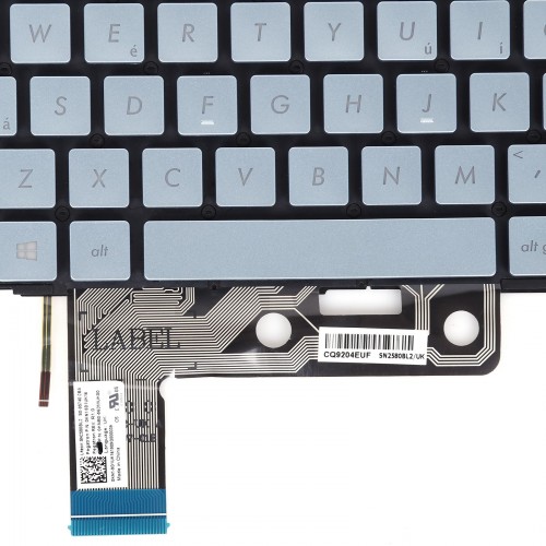 Πληκτρολόγιο Asus ZenBook UX533 UX533F UX533FD UX533FN, Ασήμι με Backlit, US